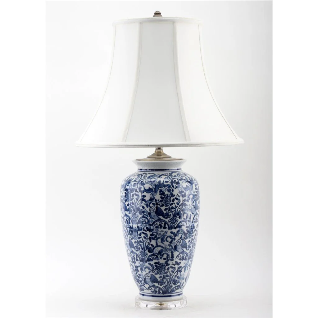 Danny's Fine Porcelain 17L X 17W X 29H Blue And White Vase Lamp [Shade:108-17-Be] 40936-LA - Image 2