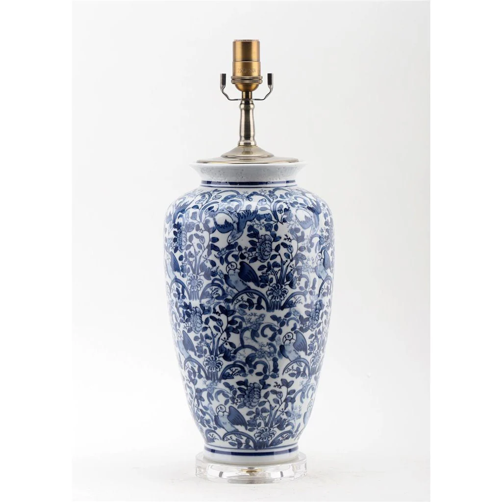 Danny's Fine Porcelain 17L X 17W X 29H Blue And White Vase Lamp [Shade:108-17-Be] 40936-LA - Image 3