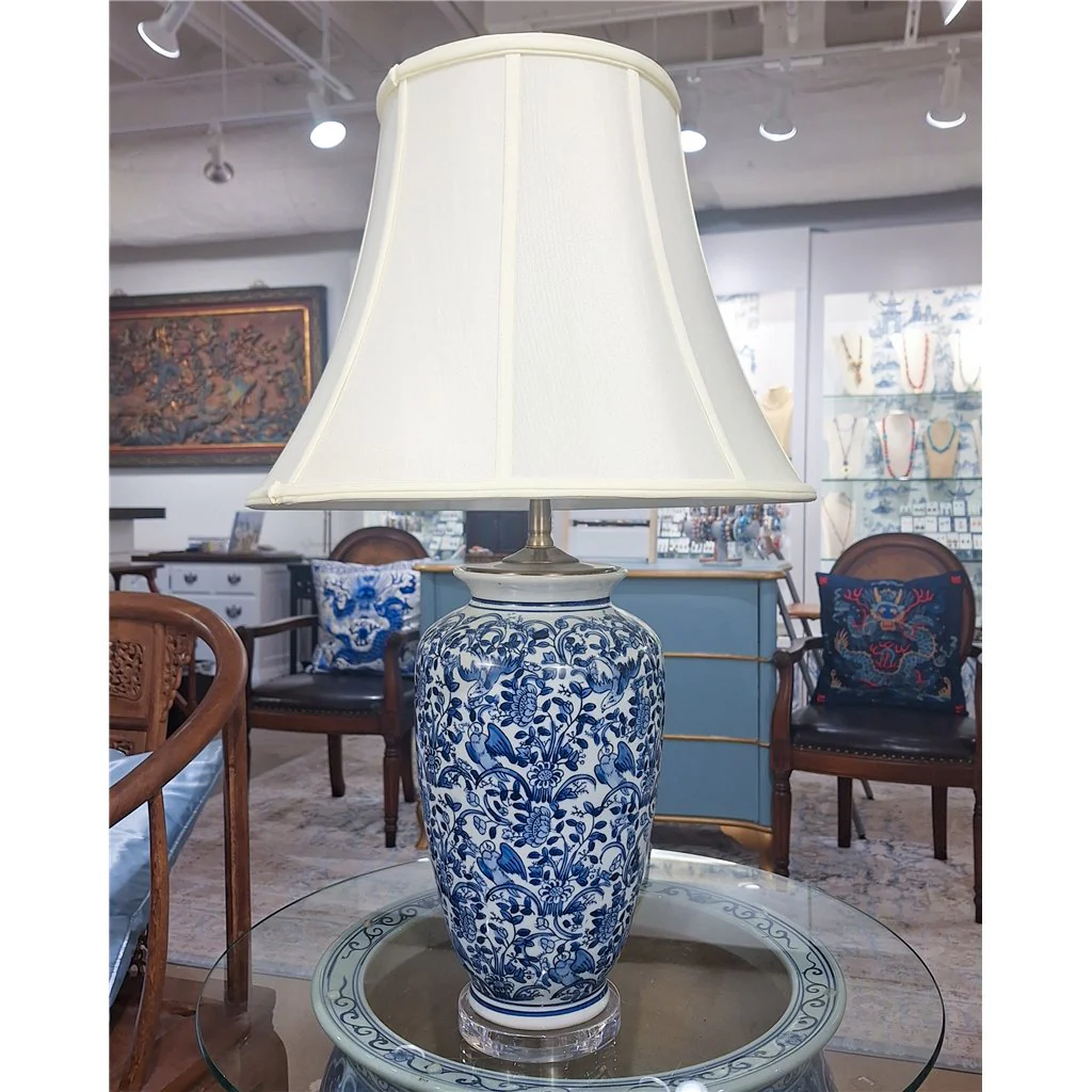 Danny's Fine Porcelain 17L X 17W X 29H Blue And White Vase Lamp [Shade:108-17-Be] 40936-LA - Image 5
