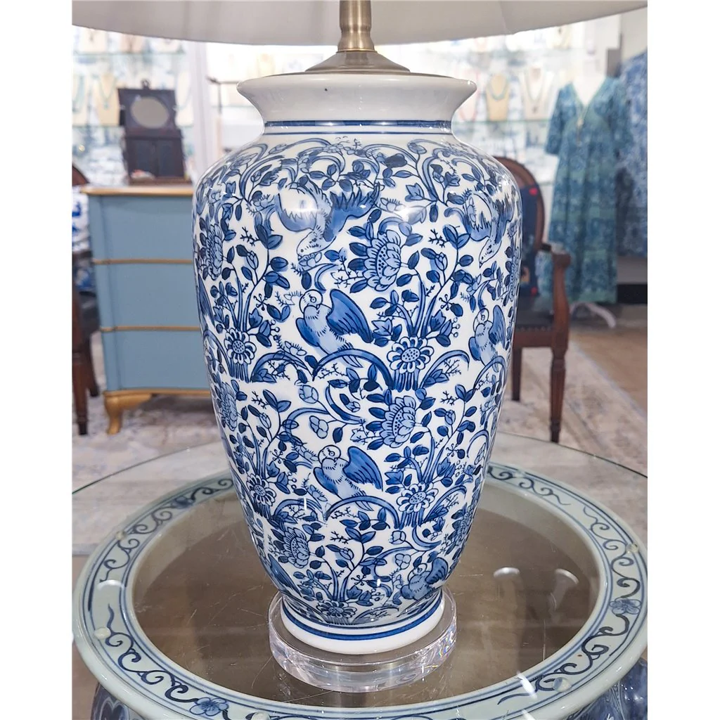 Danny's Fine Porcelain 17L X 17W X 29H Blue And White Vase Lamp [Shade:108-17-Be] 40936-LA - Image 6