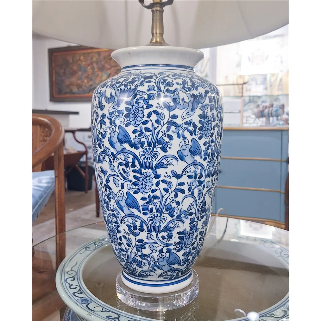 Danny's Fine Porcelain 17L X 17W X 29H Blue And White Vase Lamp [Shade:108-17-Be] 40936-LA - Image 7