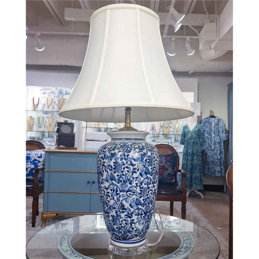 Danny's Fine Porcelain 17L X 17W X 29H Blue And White Vase Lamp [Shade:108-17-Be] 40936-LA - Image 8