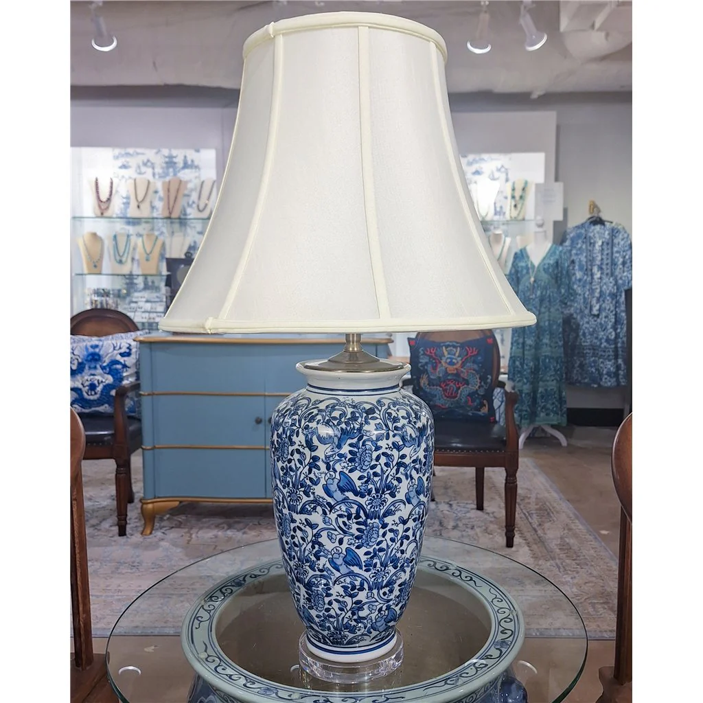 Danny's Fine Porcelain 17L X 17W X 29H Blue And White Vase Lamp [Shade:108-17-Be] 40936-LA - Image 9