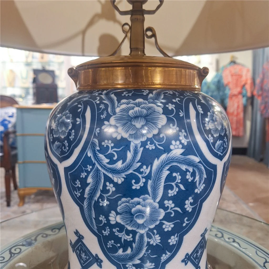 Danny's Fine Porcelain 17Lx17Wx27H Porcelain Warrior Jar Lamp [Acrylic_Base/Sh:2-847-17] 14088-LA - Image 10