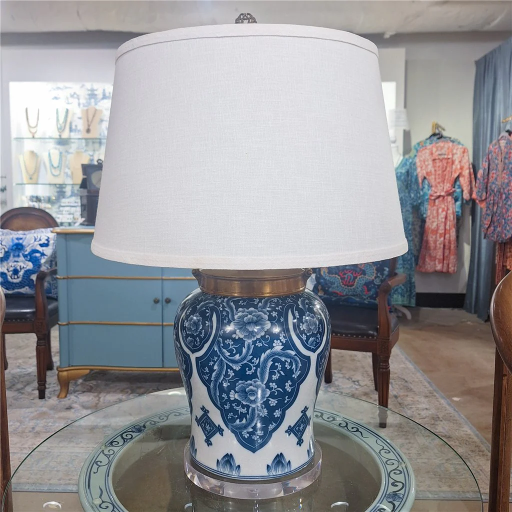 Danny's Fine Porcelain 17Lx17Wx27H Porcelain Warrior Jar Lamp [Acrylic_Base/Sh:2-847-17] 14088-LA - Image 7