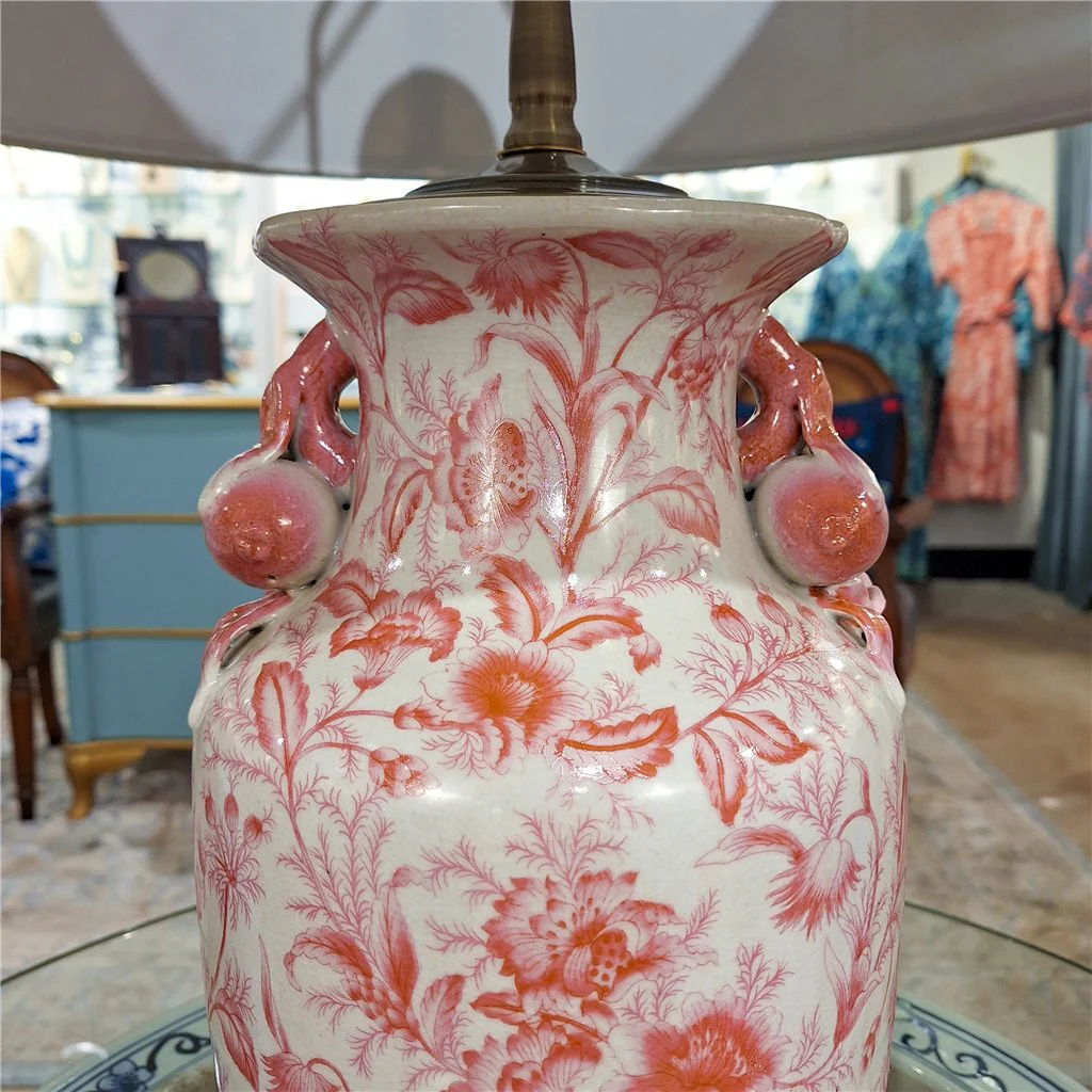 Danny's Fine Porcelain 17Lx17Wx30H Lamp - Pink Primrose [Acrylic_Base/Sh:2-847-17] 14236-LA - Image 10