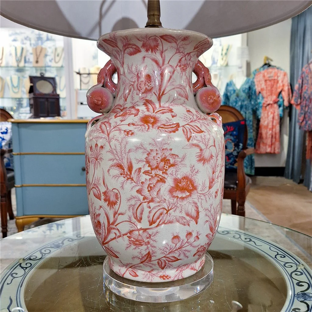 Danny's Fine Porcelain 17Lx17Wx30H Lamp - Pink Primrose [Acrylic_Base/Sh:2-847-17] 14236-LA - Image 12