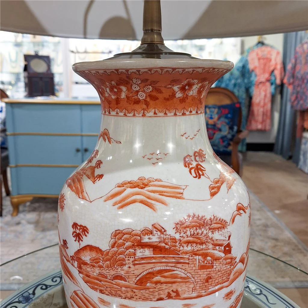 Danny's Fine Porcelain Lamp Red And White Willow 14114-LA - Image 10
