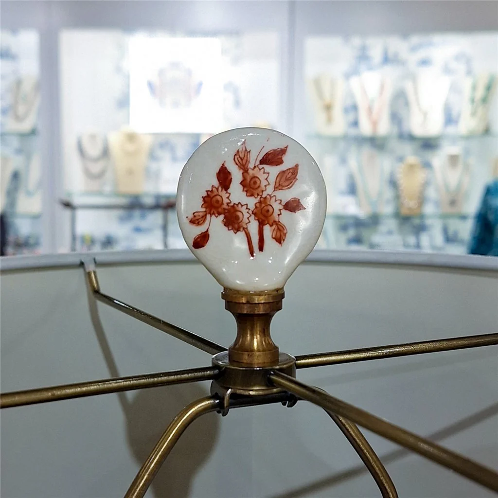 Danny's Fine Porcelain Lamp Red And White Willow 14114-LA - Image 9
