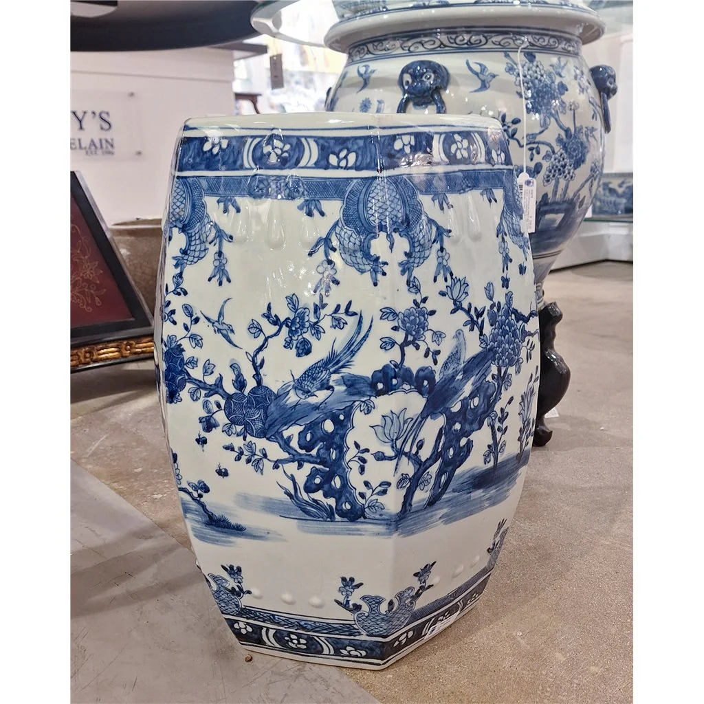Danny's Fine Porcelain 18.5inH - GARDEN STOOL - FLORA 50977 - Image 11