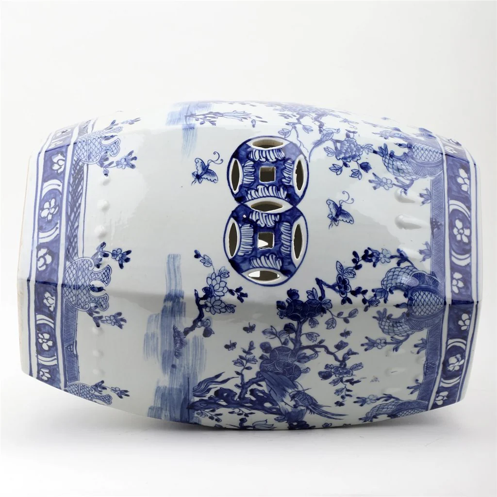 Danny's Fine Porcelain 18.5inH - GARDEN STOOL - FLORA 50977 - Image 7