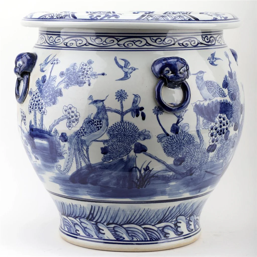 Danny's Fine Porcelain 18inD - FISHBOWL - FLORAL AND 50976 - Image 2