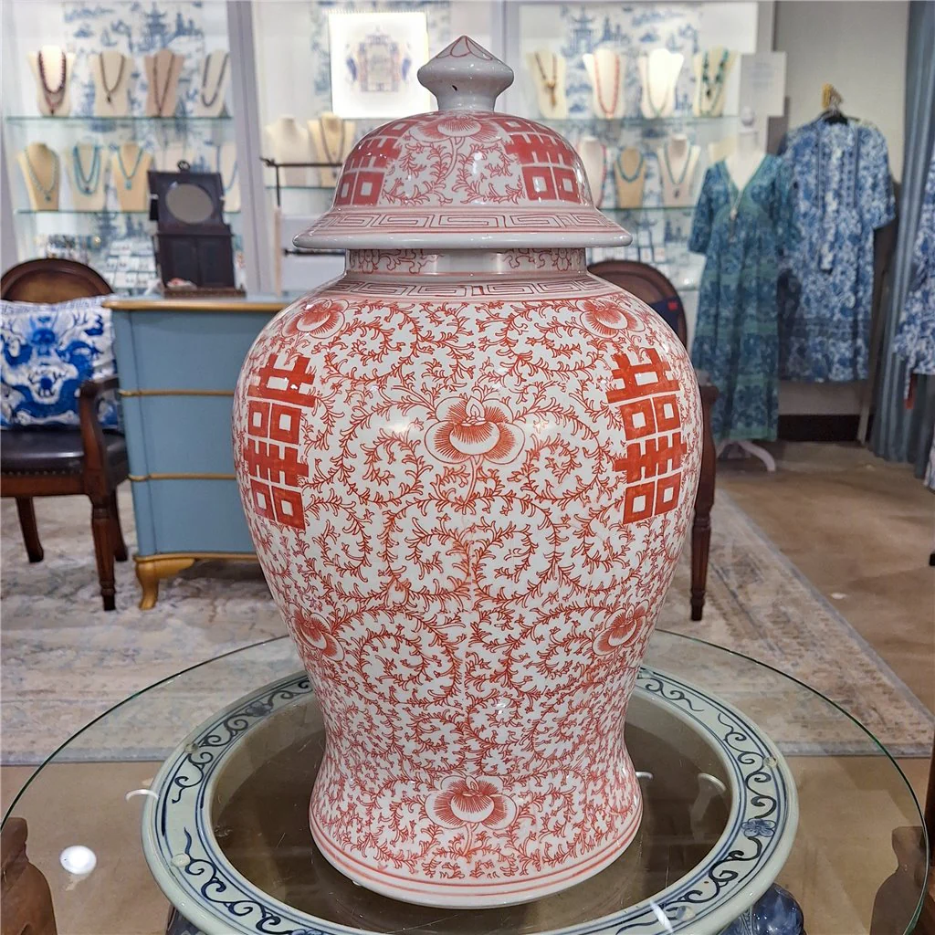 Danny's Fine Porcelain 19.5inH - JAR (SALMON COLOR) 50952 - Image 12