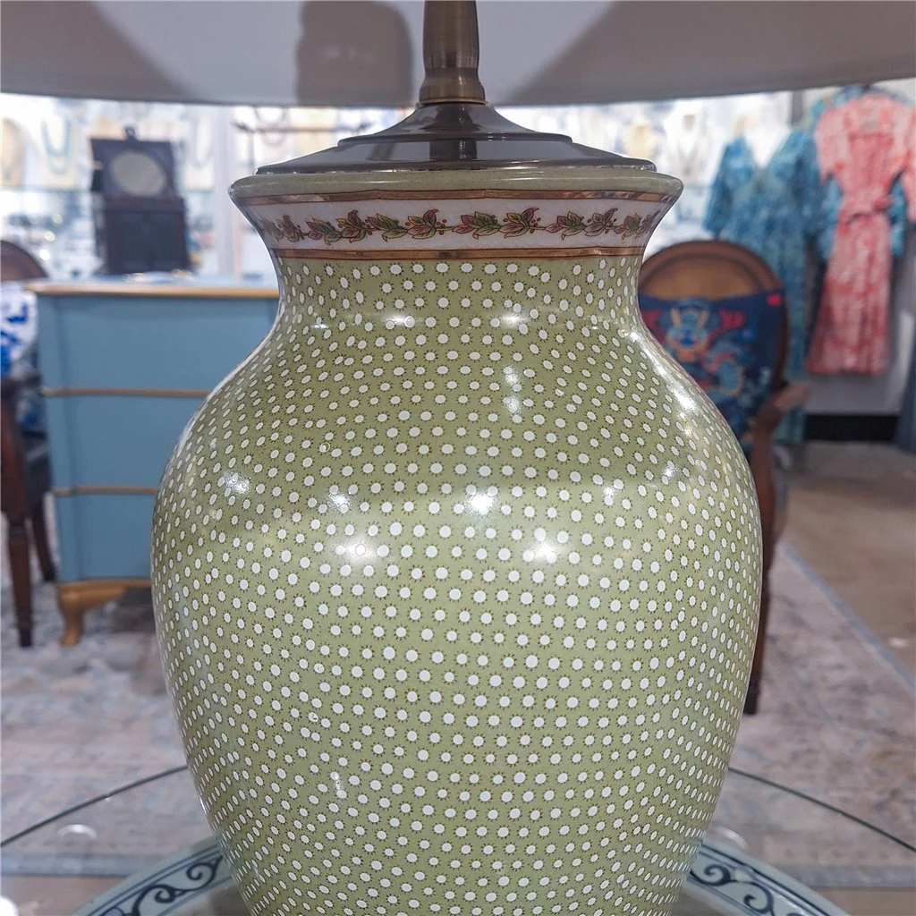 Danny's Fine Porcelain 19Lx19Wx32H Porcelain Lamp - Dotty [Acrylic_Base/Sh:2-830-19] 14072-LA - Image 8