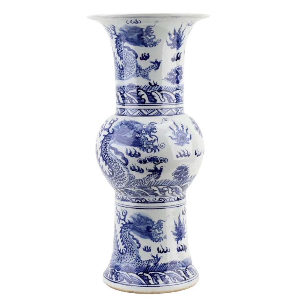 Danny's Fine Porcelain 22.5inH - PALACE VASE (DRAGON) 50968