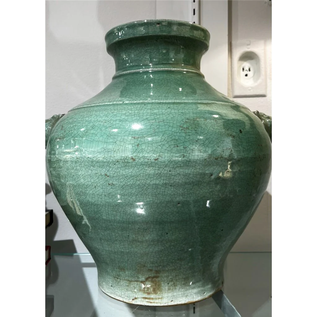 Danny's Fine Porcelain Antique Finish Vase- Green 51065 - Image 10