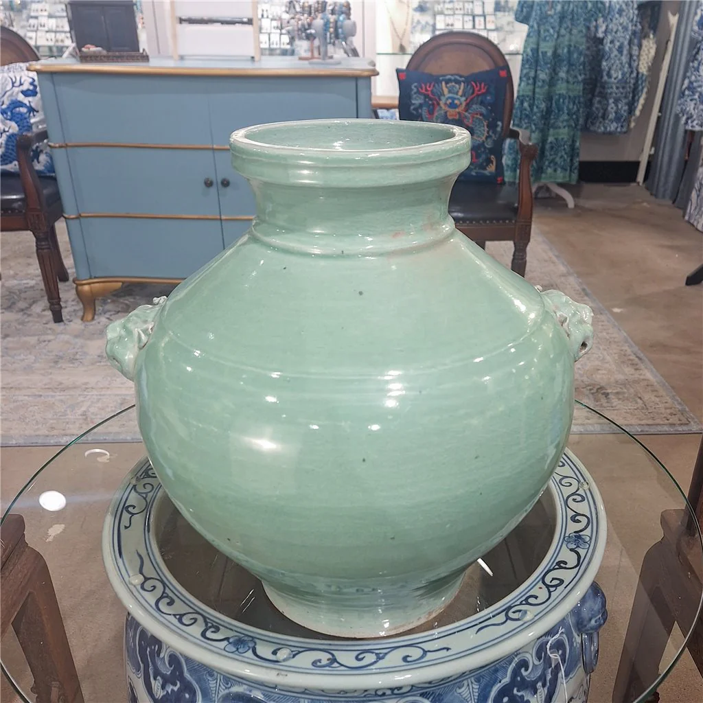 Danny's Fine Porcelain Antique Finish Vase- Green 51065 - Image 12