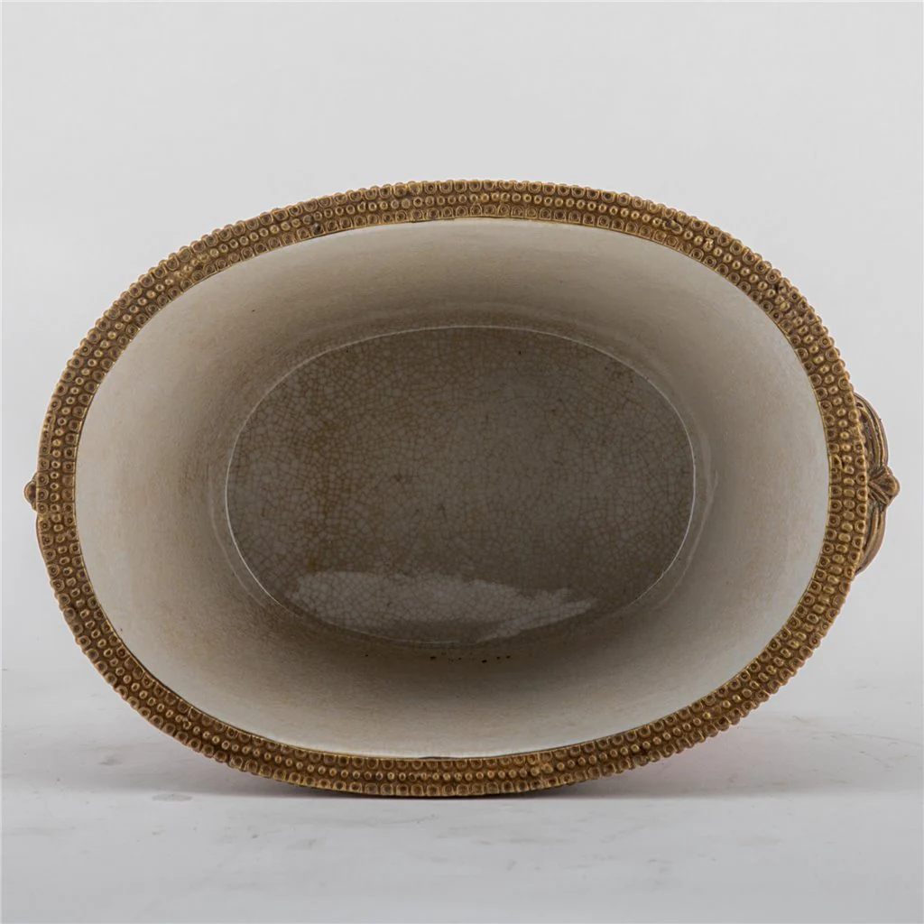 Danny's Fine Porcelain Basin With Bronze-Pink Willow 14270 - Image 4