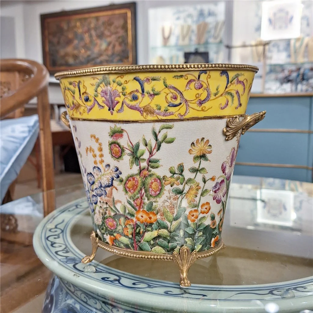 Danny's Fine Porcelain Basin With Bronze-Wild Breeze 14272 - Image 2