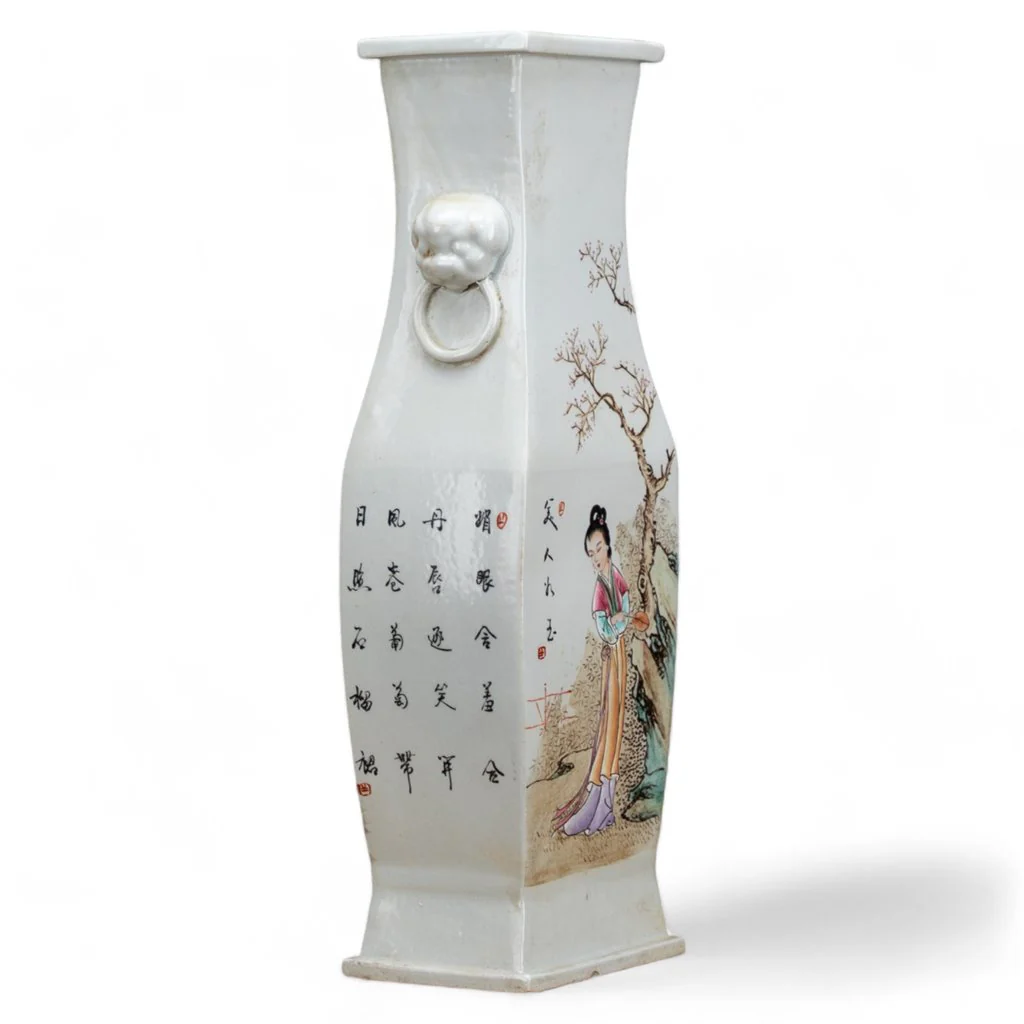 Danny's Fine Porcelain Beauty Scene Rectangle Lamp 50128-L - Image 4