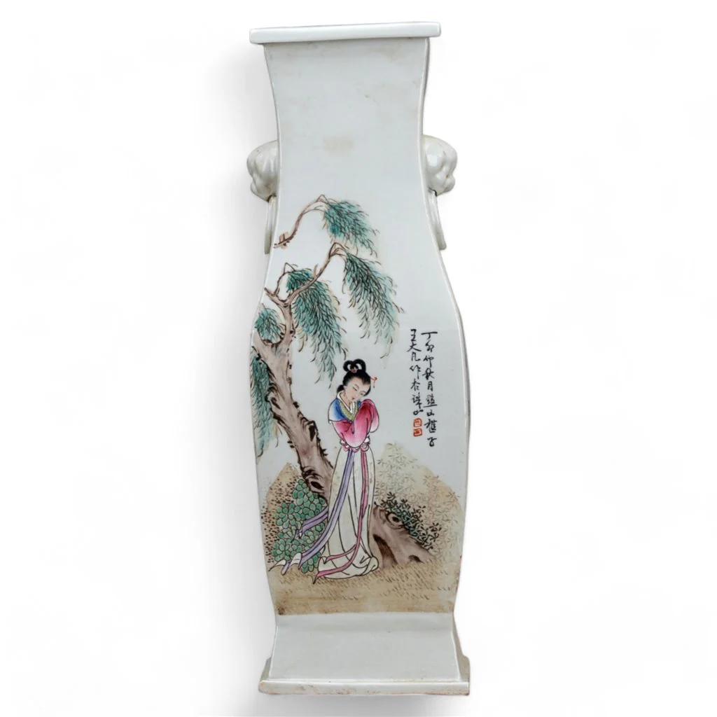 Danny's Fine Porcelain Beauty Scene Rectangle Lamp 50128-L - Image 6