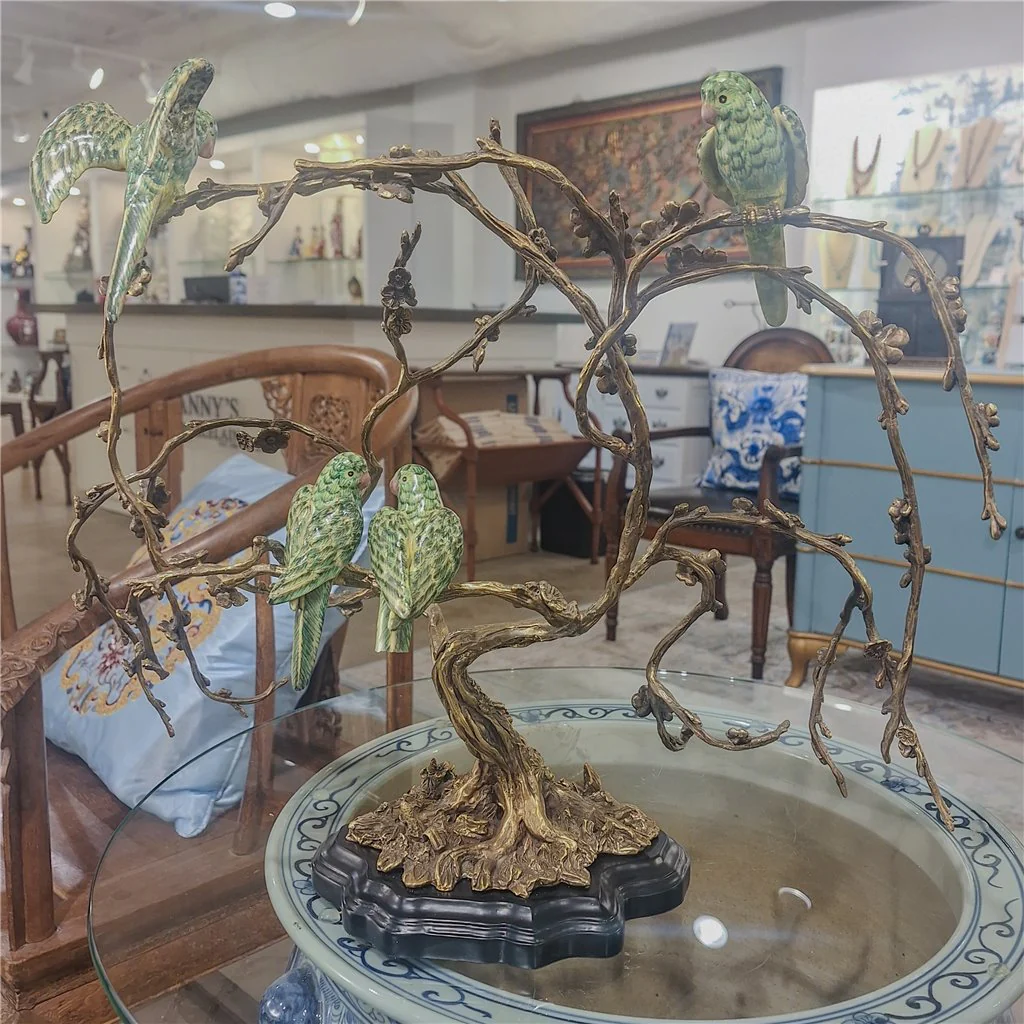 Danny's Fine Porcelain Birds On Tree Branch Bronze 61001 - Image 15