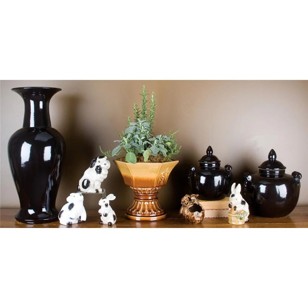 Danny's Fine Porcelain Black Vase GL235-BK - Image 2