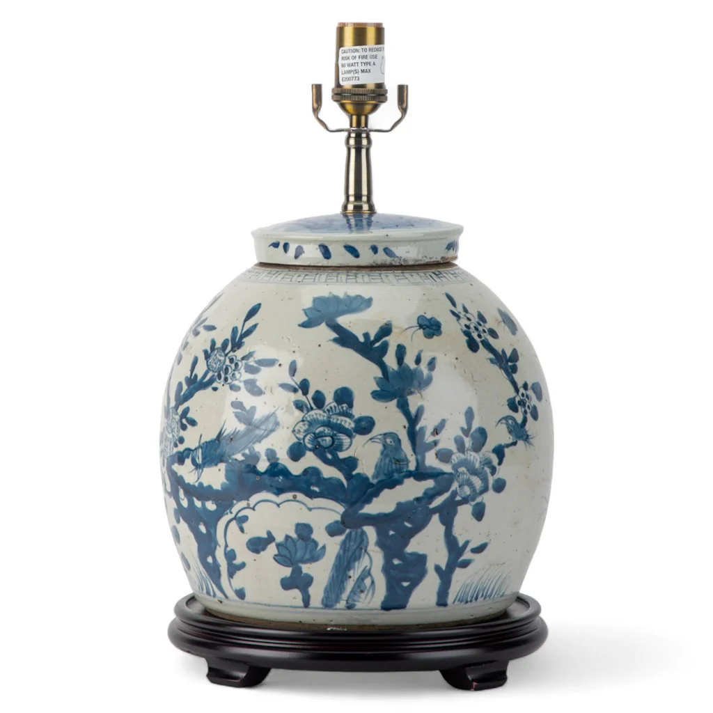 Danny's Fine Porcelain BLUE AND WHITE BULB LIDDED JAR LAMP(CLASSIC) (2-847-17) 50239-L - Image 5