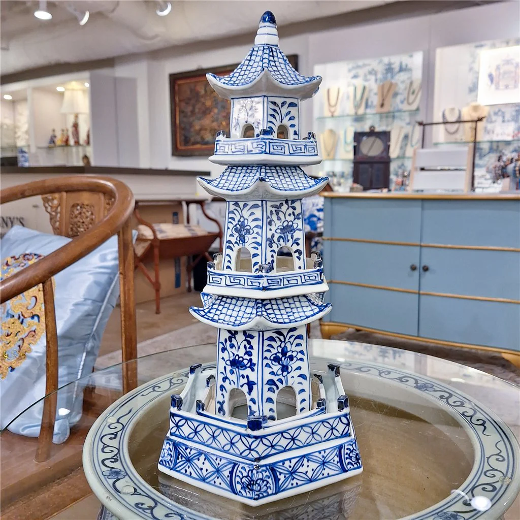 Danny's Fine Porcelain Blue And White Pagoda(4 Sections) 50818 - Image 12