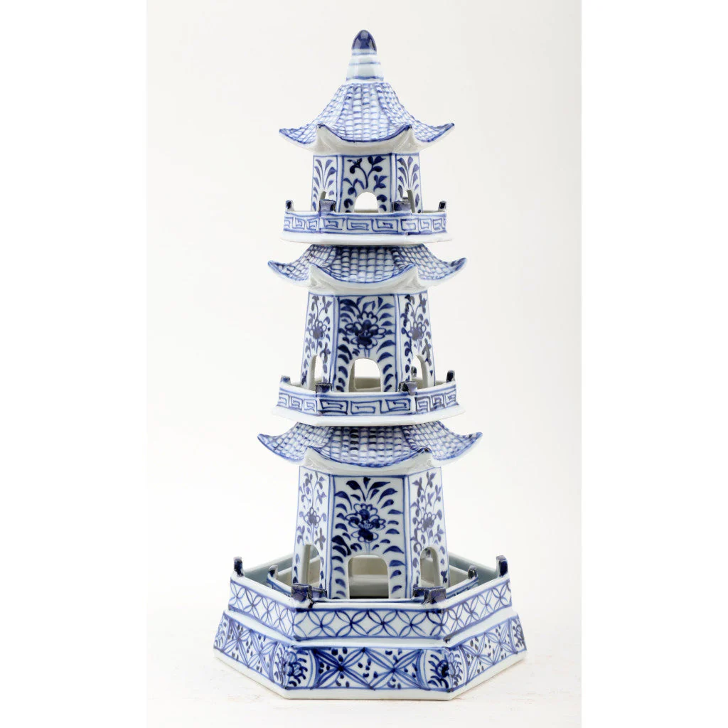 Danny's Fine Porcelain Blue And White Pagoda(4 Sections) 50818 - Image 3