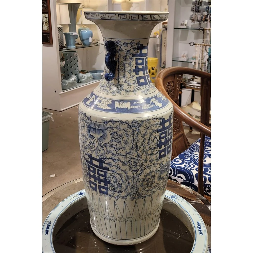 Danny's Fine Porcelain Blue And White Vase-Double Happiness (Classic) 50108 - Image 10