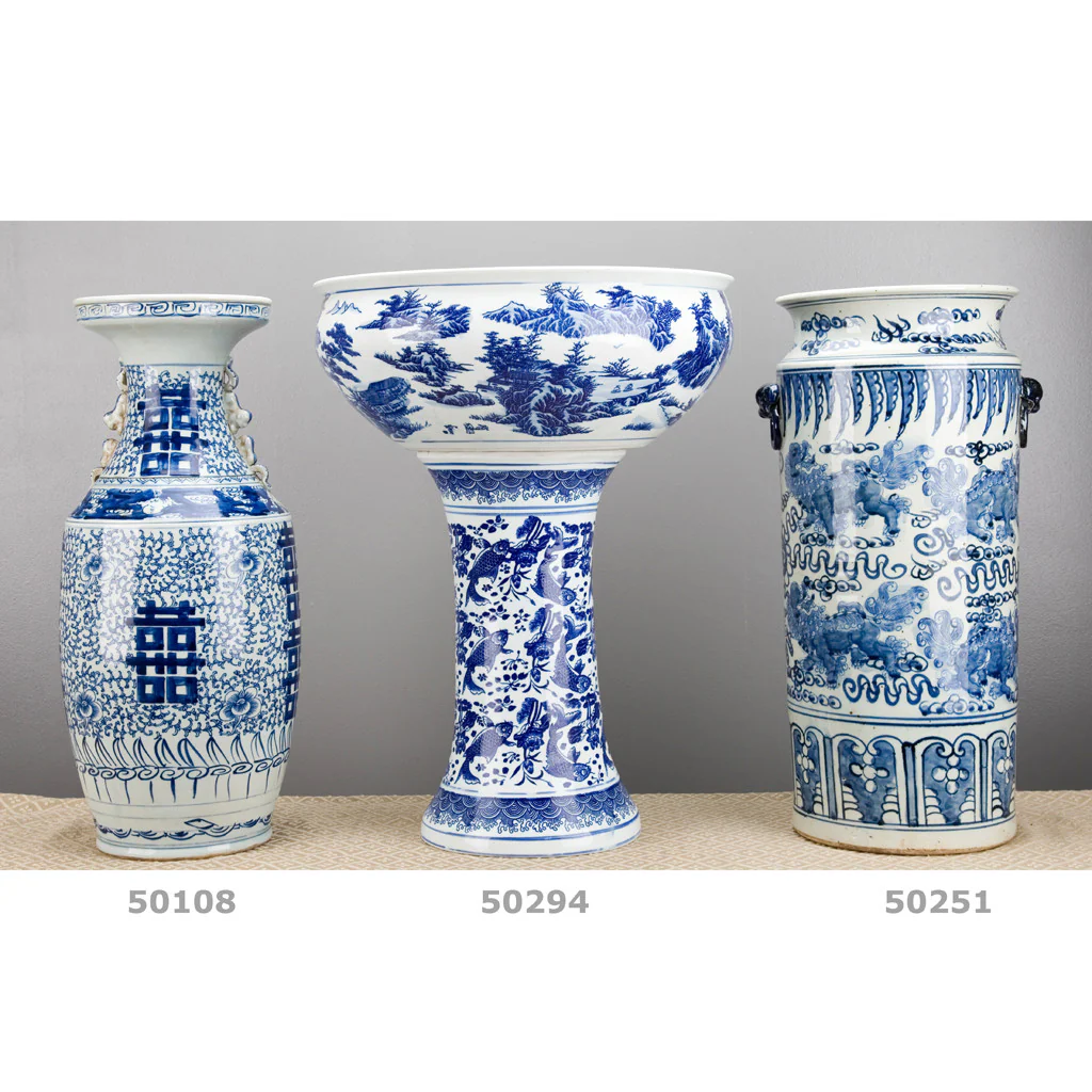 Danny's Fine Porcelain Blue And White Vase-Double Happiness (Classic) 50108 - Image 5