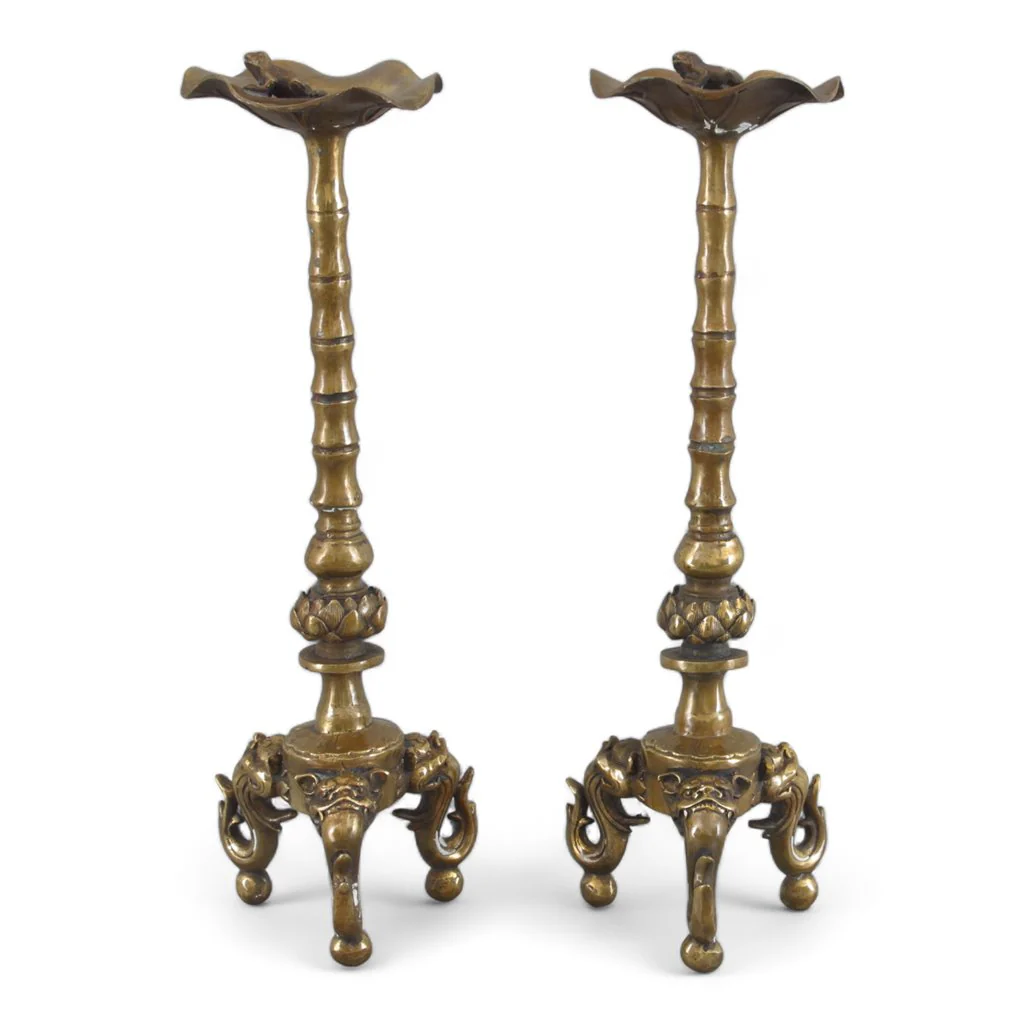 Danny's Fine Porcelain Bnz Candle Sticks (Pair) 31001