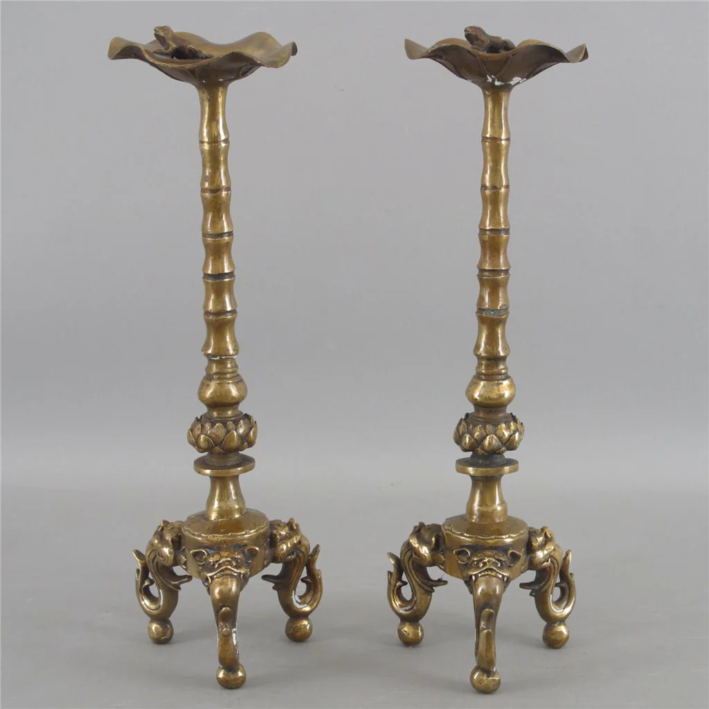 Danny's Fine Porcelain Bnz Candle Sticks (Pair) 31001 - Image 2