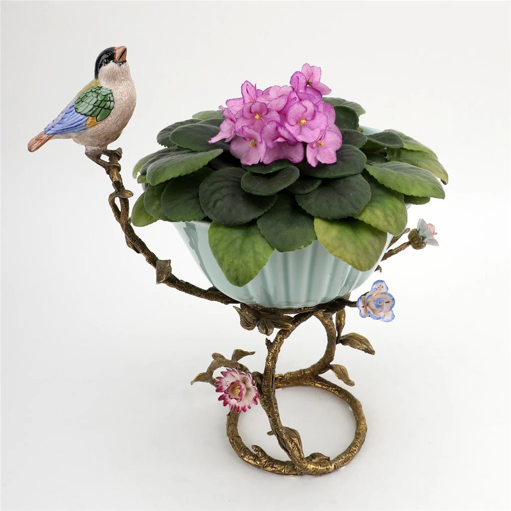 Danny's Fine Porcelain Bowl With Bird And Bronze Ormolu 60388 - Image 18