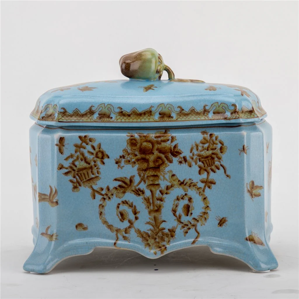 Danny's Fine Porcelain Casket - Celadon Lampas 11697 - Image 3