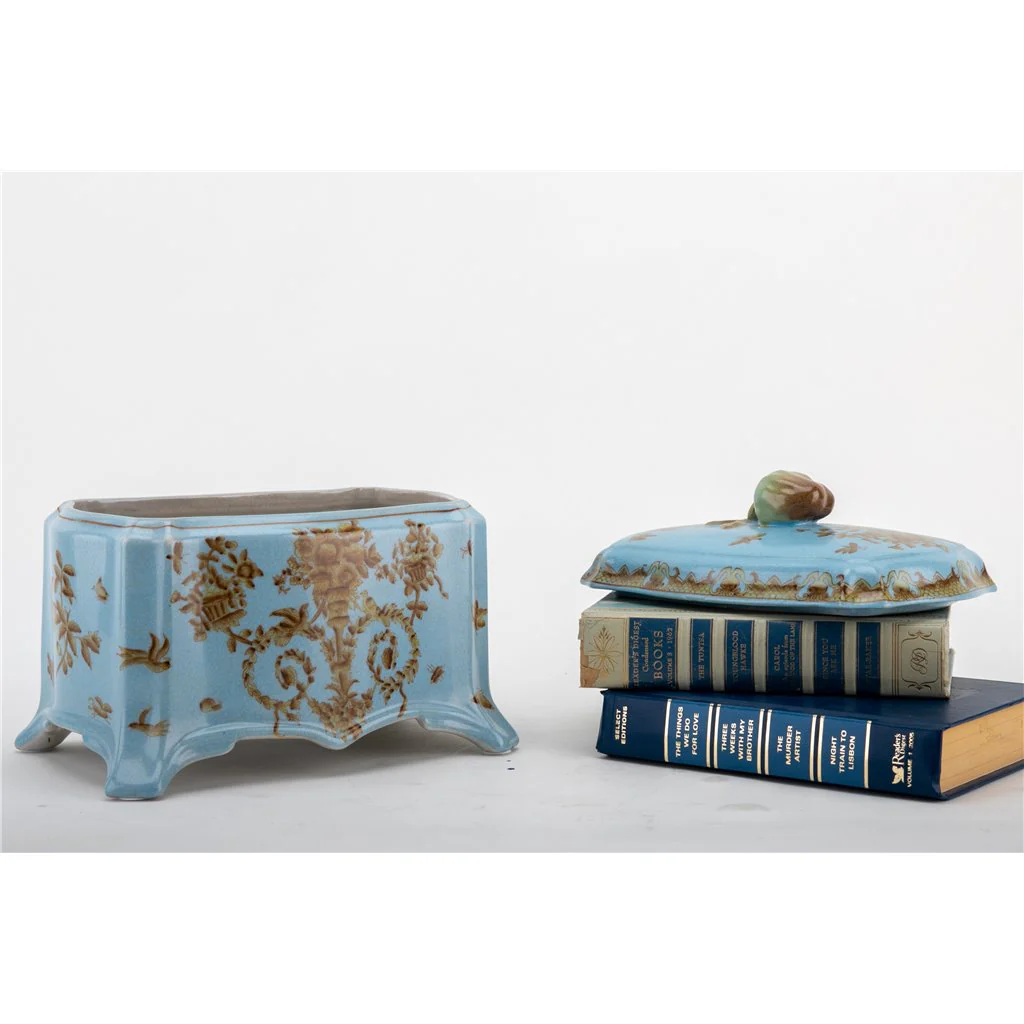 Danny's Fine Porcelain Casket - Celadon Lampas 11697 - Image 9