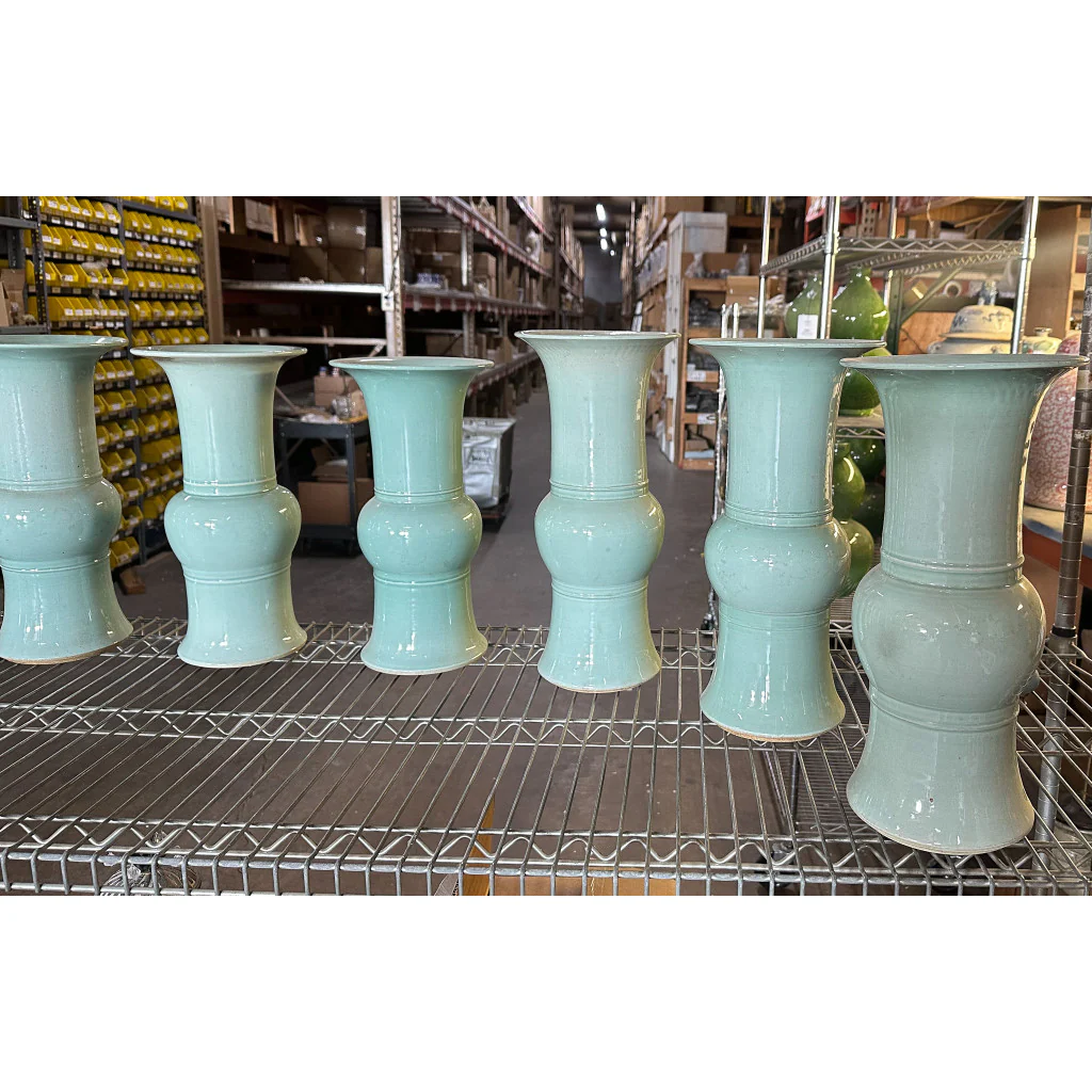 Danny's Fine Porcelain Celedon Elegant Vase 50824 - Image 12