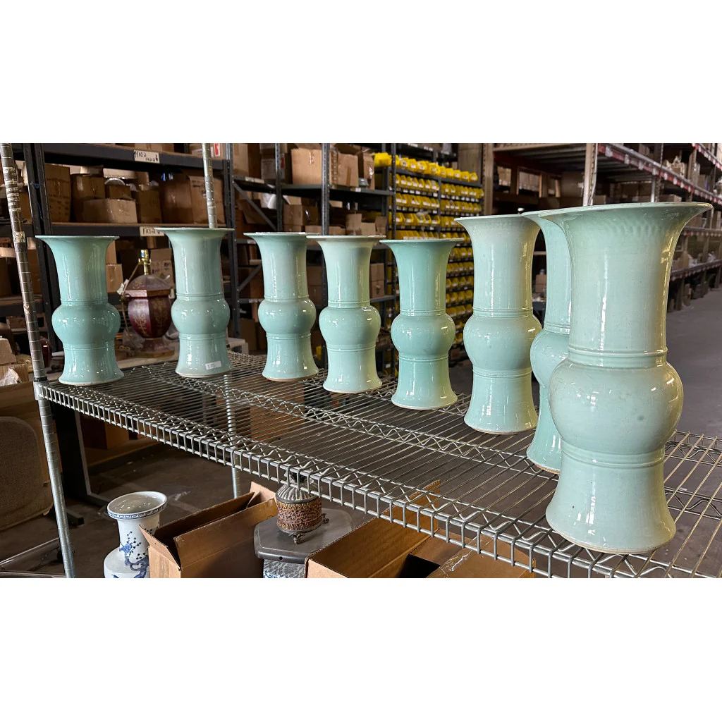 Danny's Fine Porcelain Celedon Elegant Vase 50824 - Image 15
