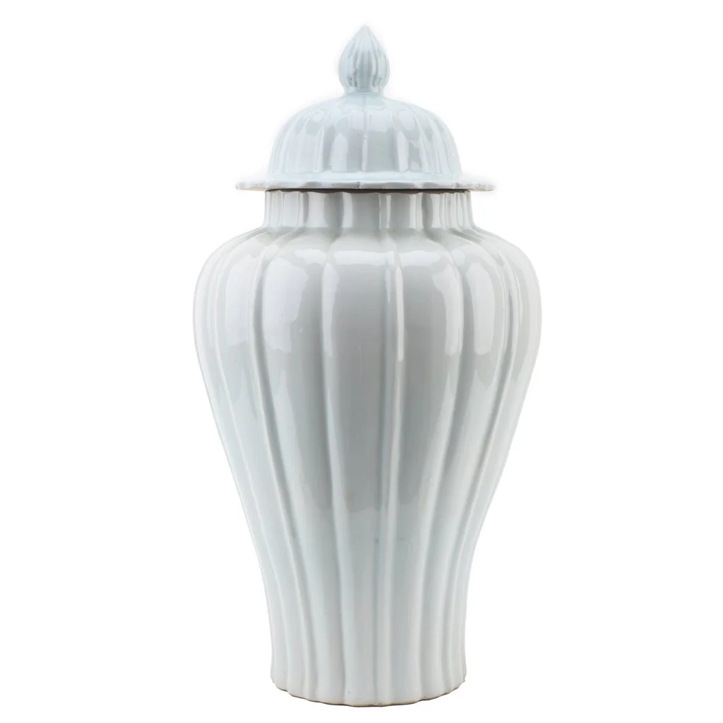 Danny's Fine Porcelain Celedon Jar Antique Finish 50812