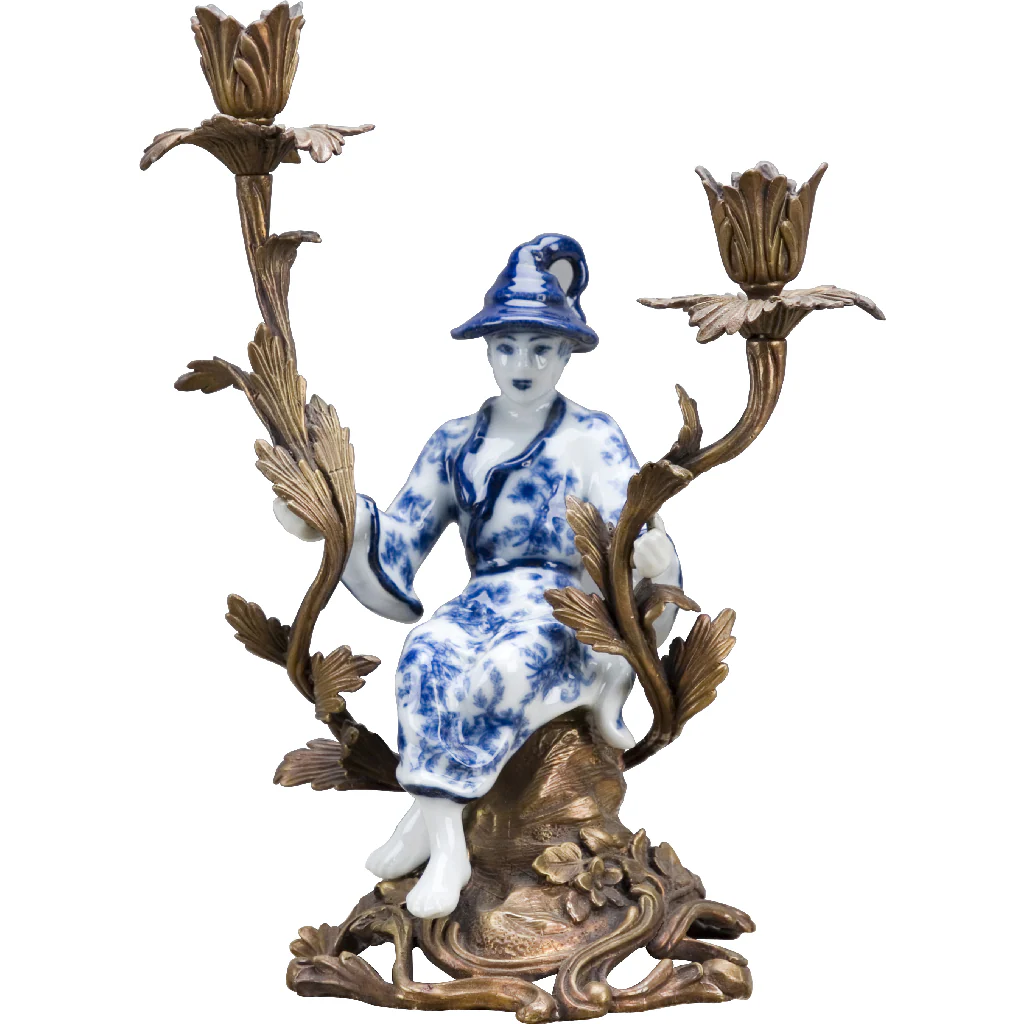 Danny's Fine Porcelain Figurine Candle Holder 14208