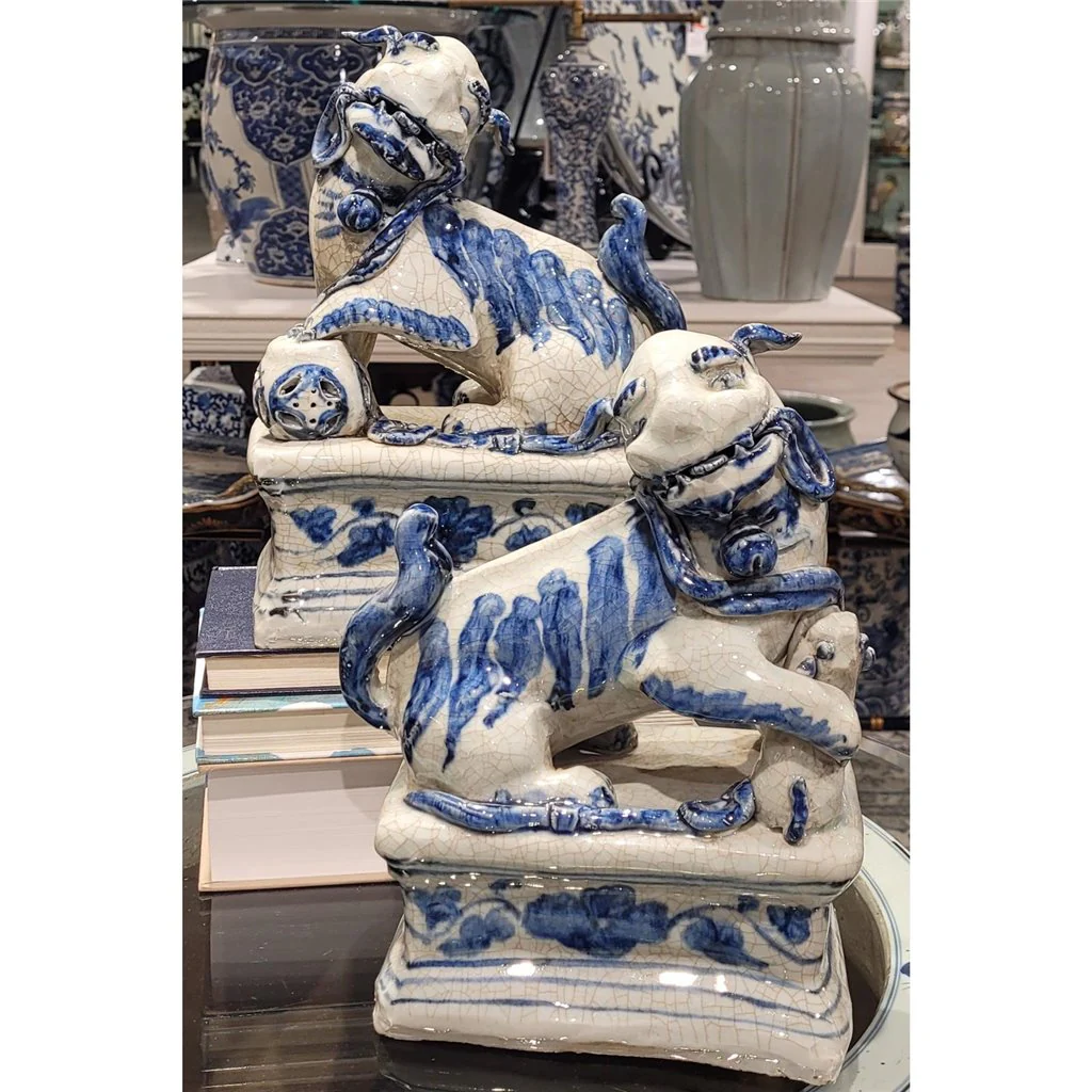 Danny's Fine Porcelain Foo Dogs Pair 50618 - Image 15