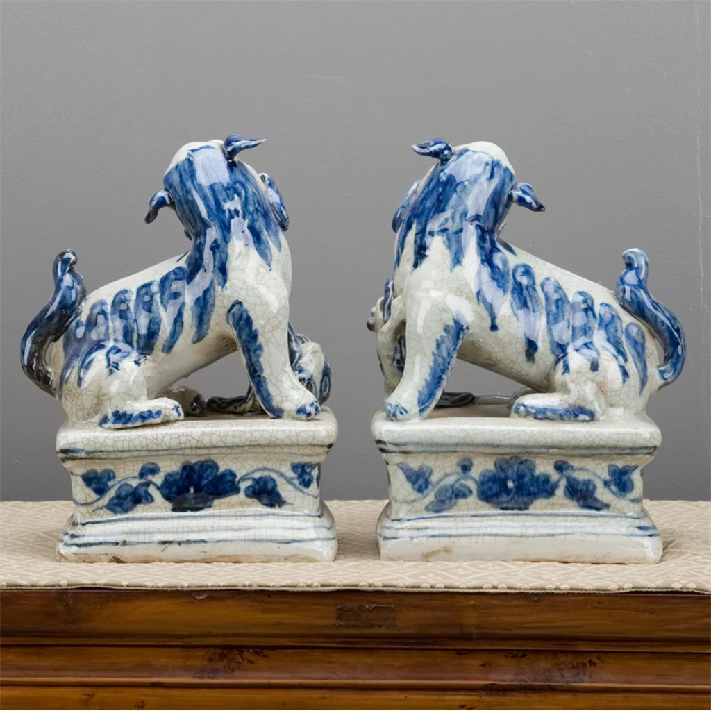 Danny's Fine Porcelain Foo Dogs Pair 50618 - Image 7