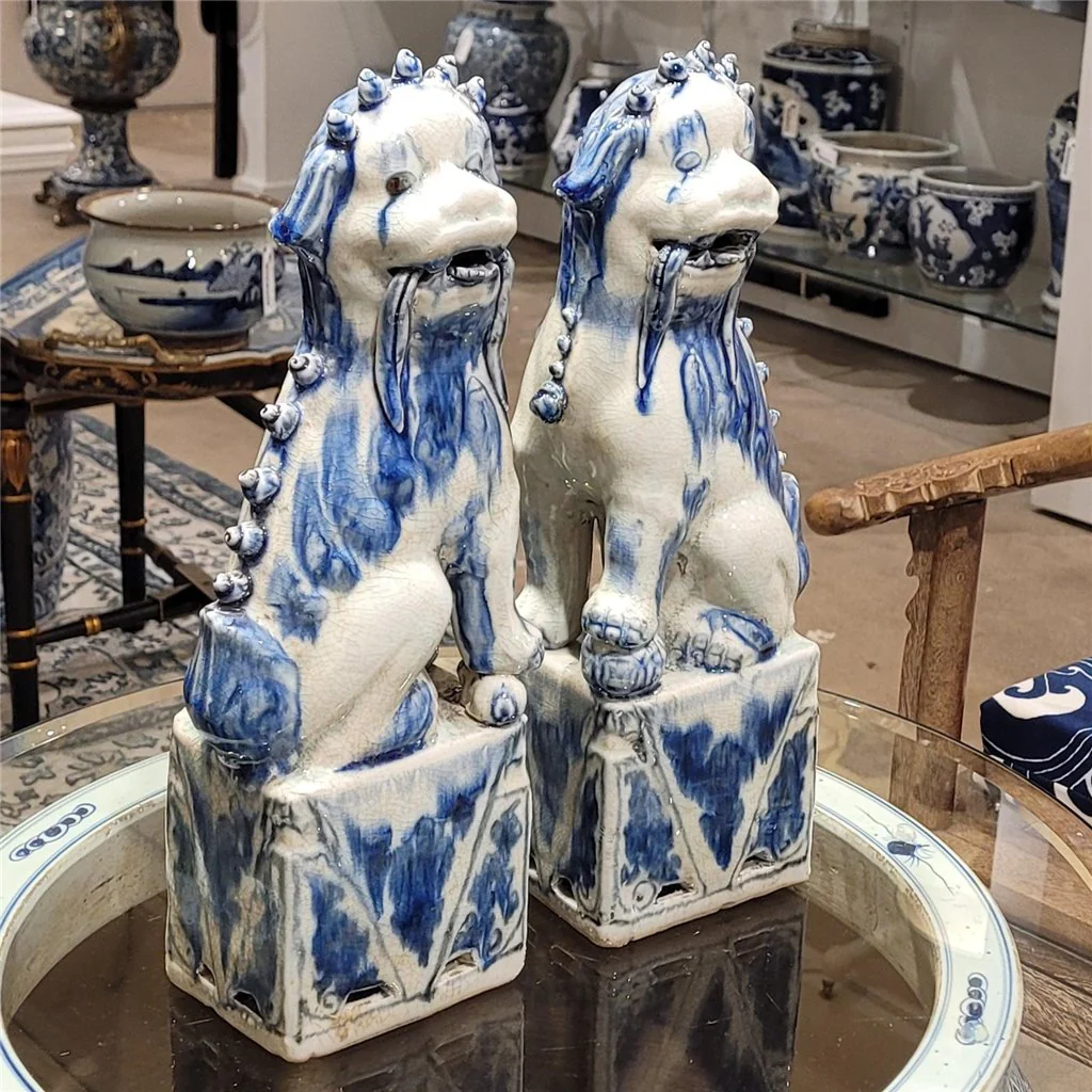 Danny's Fine Porcelain Foo Dogs Pair 50619 - Image 3