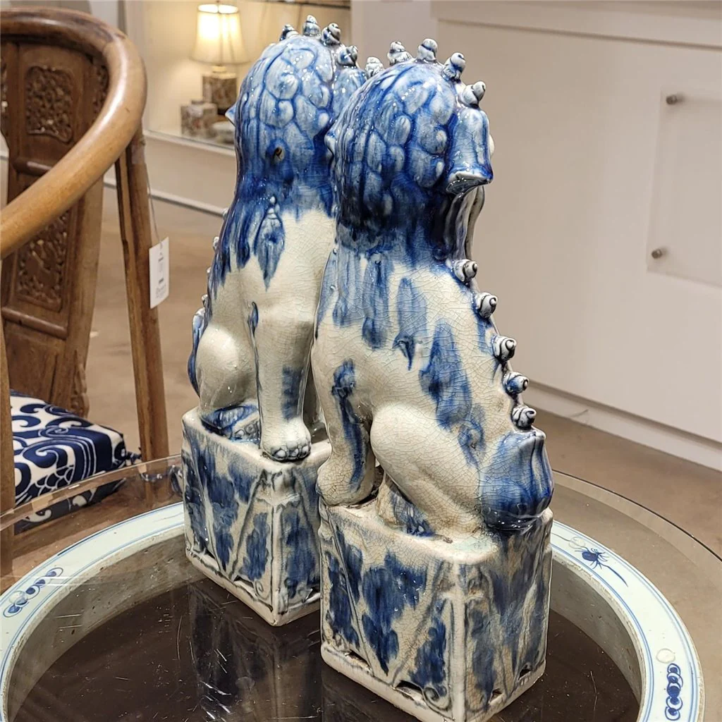 Danny's Fine Porcelain Foo Dogs Pair 50619 - Image 4