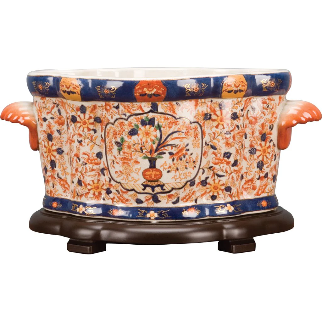 Danny's Fine Porcelain Footbath - Imari (Wood Base sold separately: G216-13) 14153