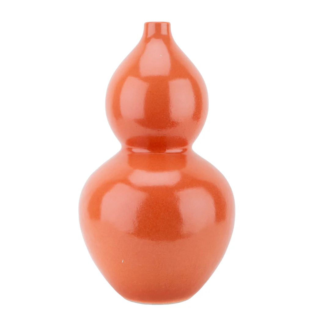 Danny's Fine Porcelain GOURD VASE-ORANGE 50972