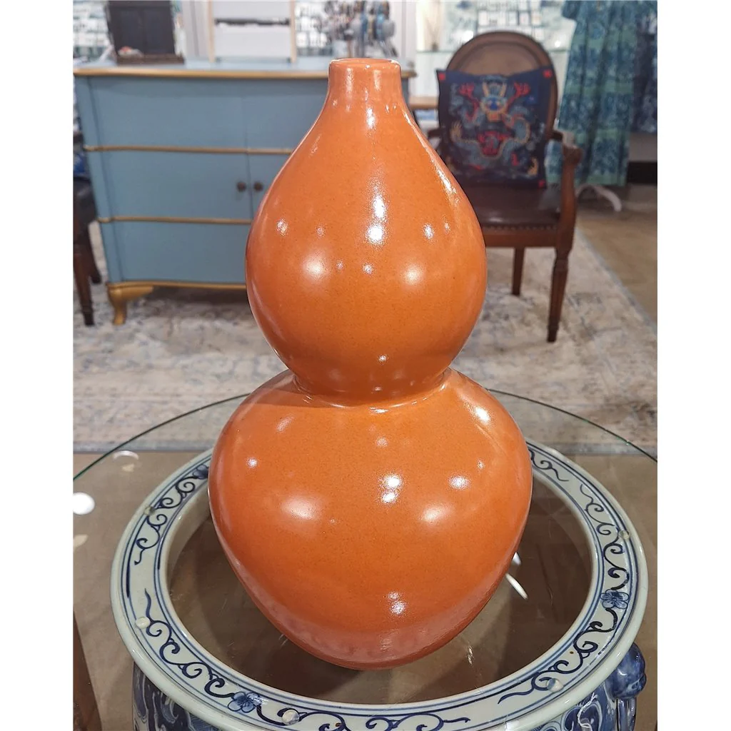 Danny's Fine Porcelain GOURD VASE-ORANGE 50972 - Image 6
