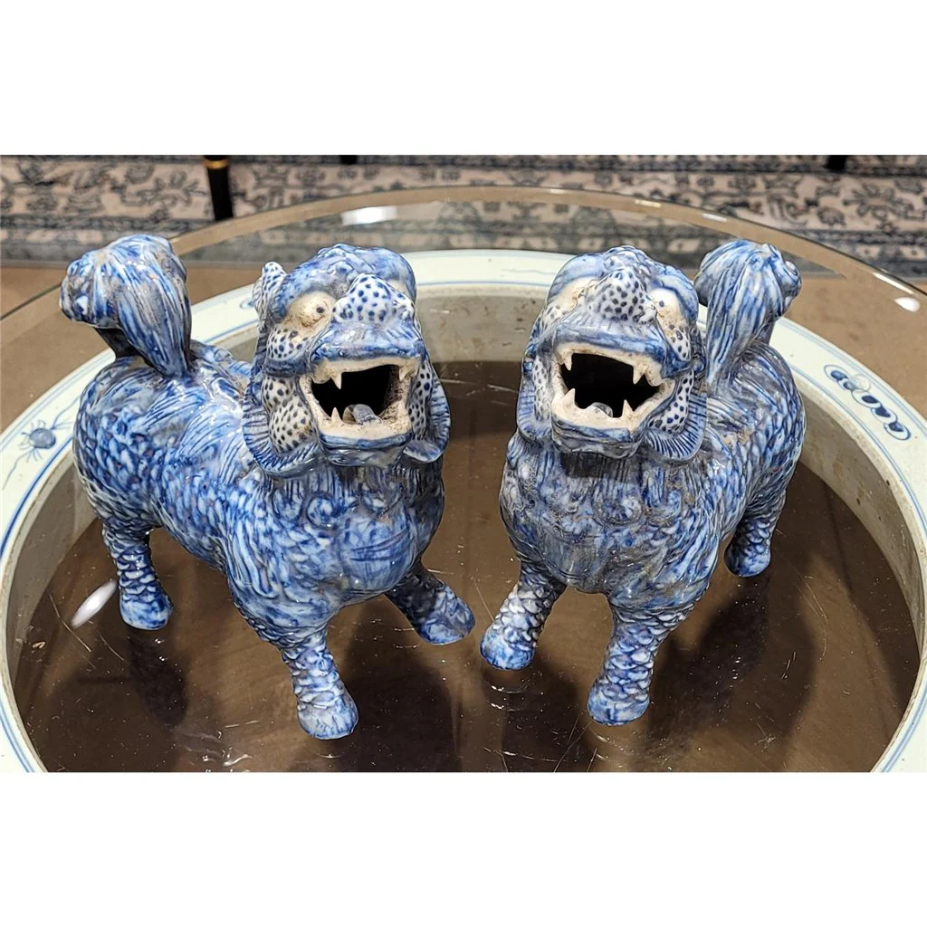 Danny's Fine Porcelain Hand Made Lion Large Pair 50825 - Image 15