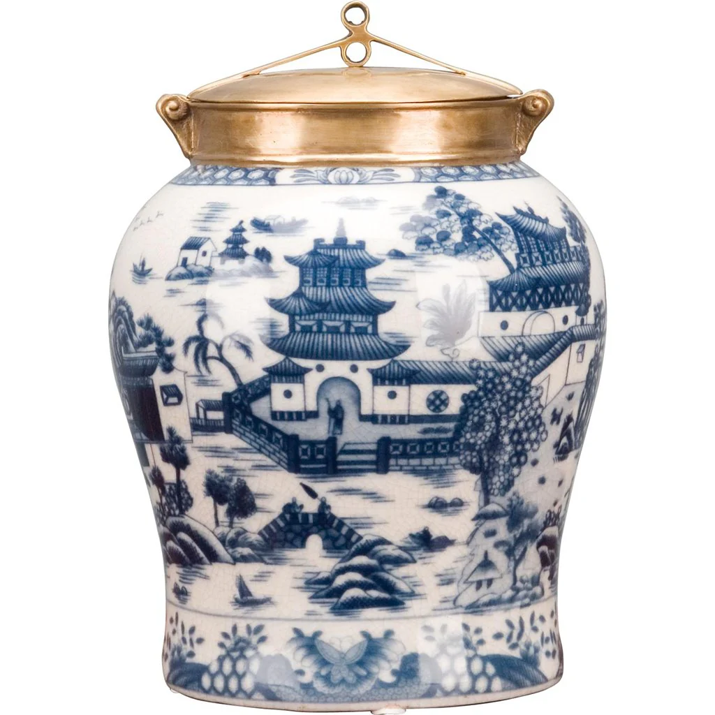 Danny's Fine Porcelain Jar - Blue Willow 14147